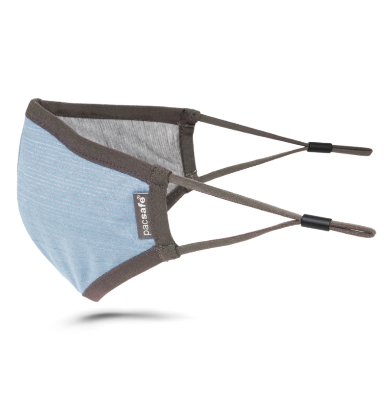 Pacsafe Protective and Reusable Silver iON Face Mask Silver Blue-2